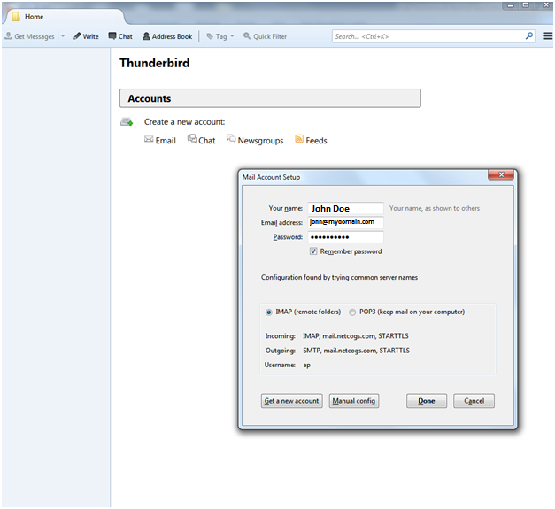Thunderbird Setting Screen 4